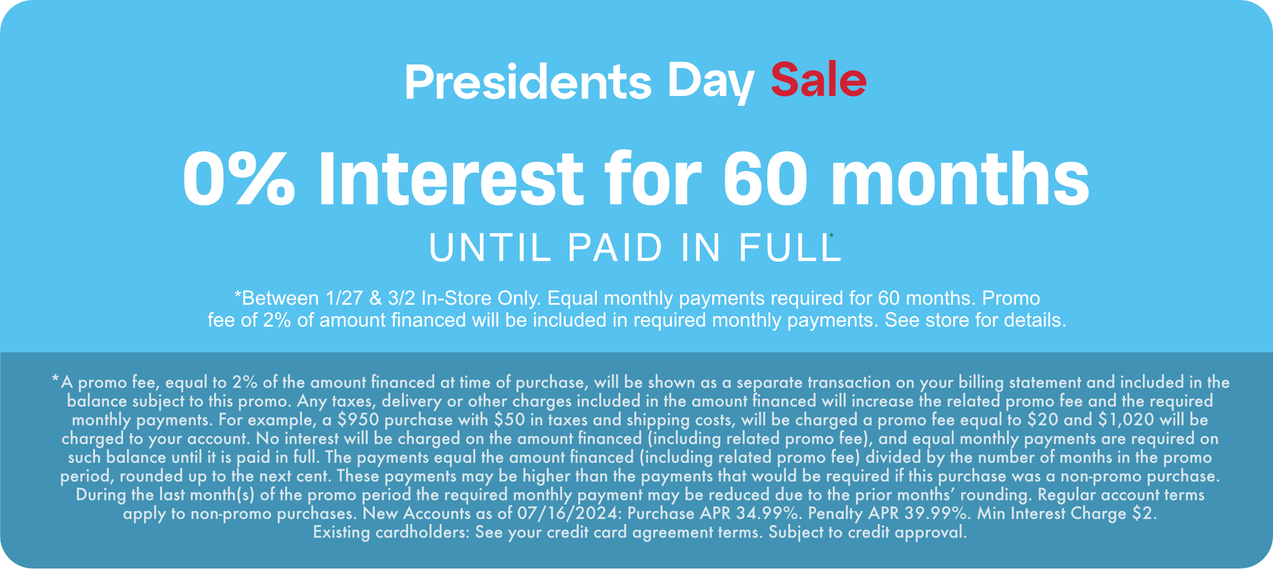 Special Financing on Furniture & Mattresses