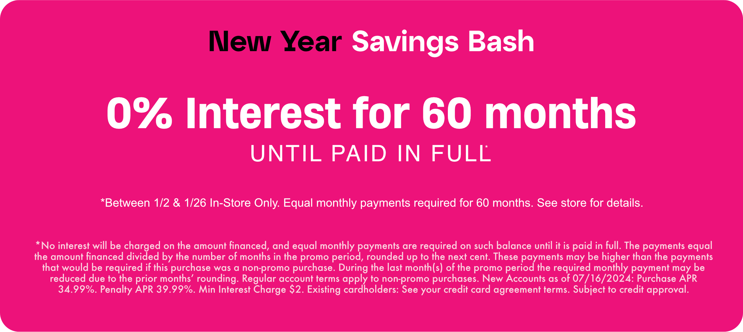 Special Financing on Furniture & Mattresses