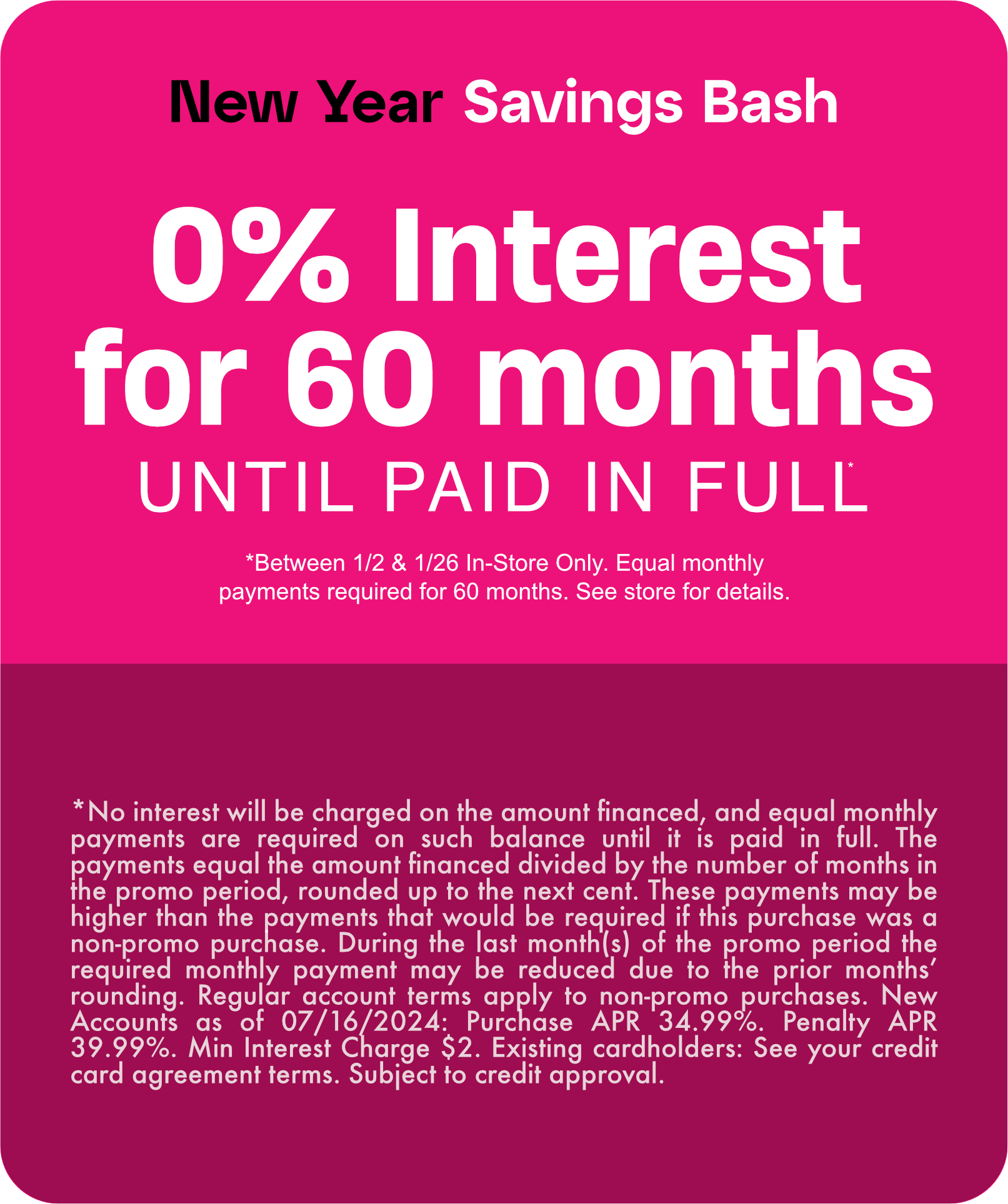 Special Financing on Furniture & Mattresses